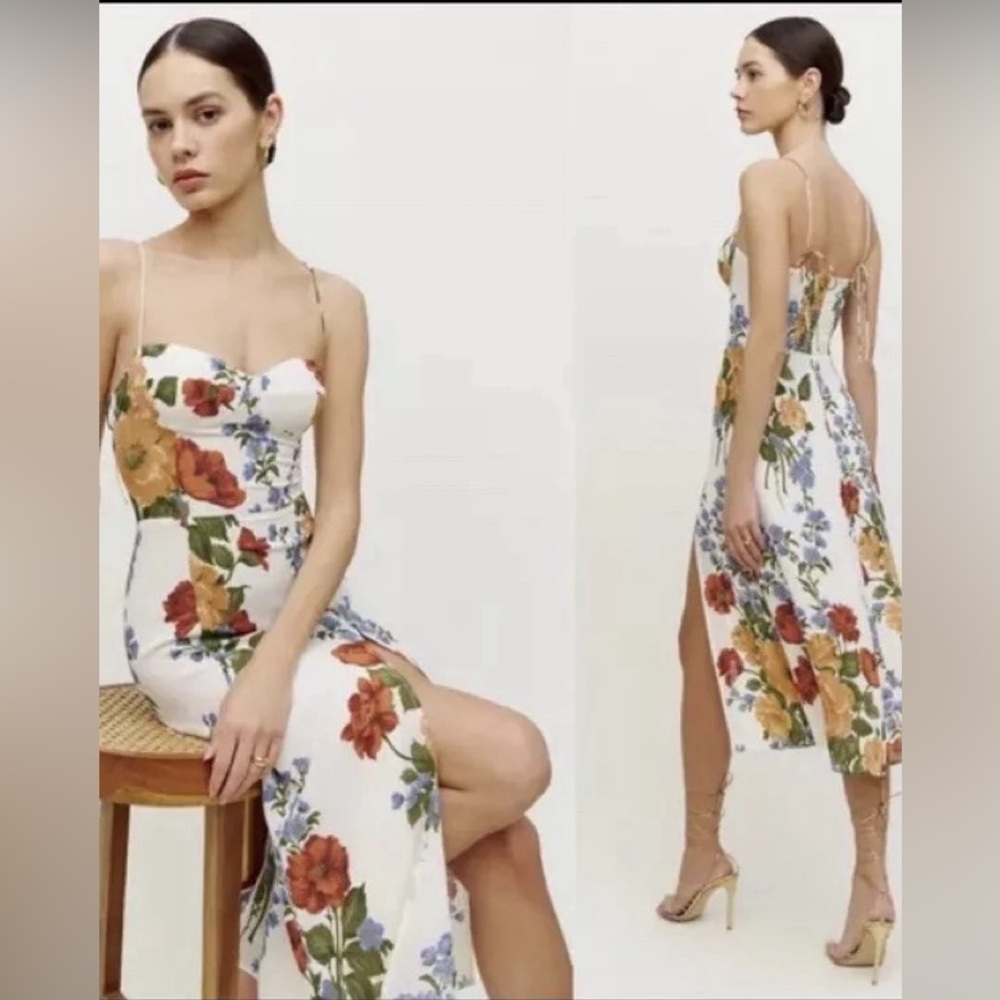 Reformation Juliette Midi Dress in Formosa